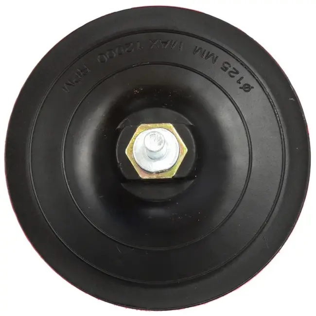 GEKO Klittenband steunschijf - 125 mm - met booradapter - veelzijdig gebruik