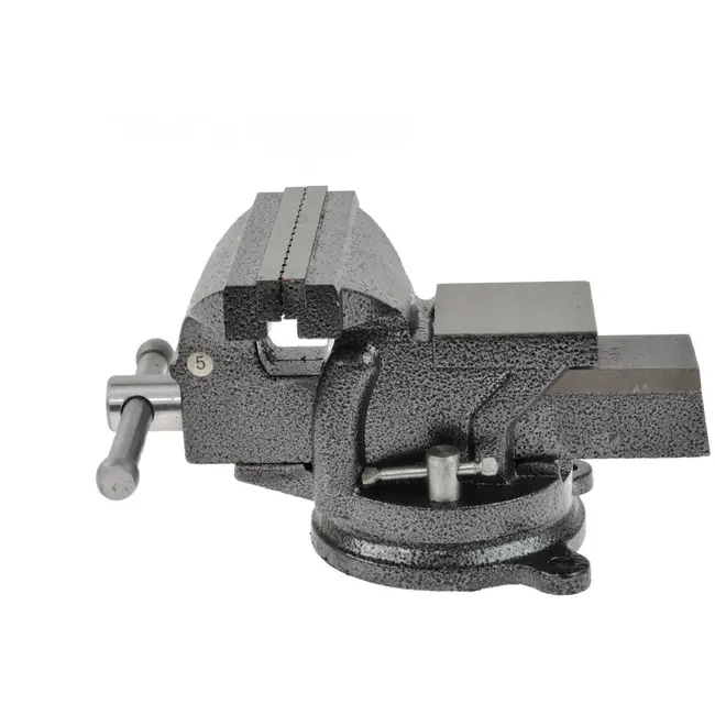 GEKO Werkbank bankschroef - 360° draaibaar - gietijzer - 125 mm