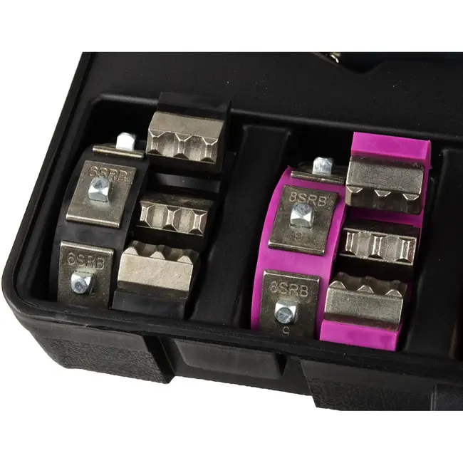 GEKO Hydraulische slangklemset - handbediend - veelzijdige matrijzen - 240 mm lengte