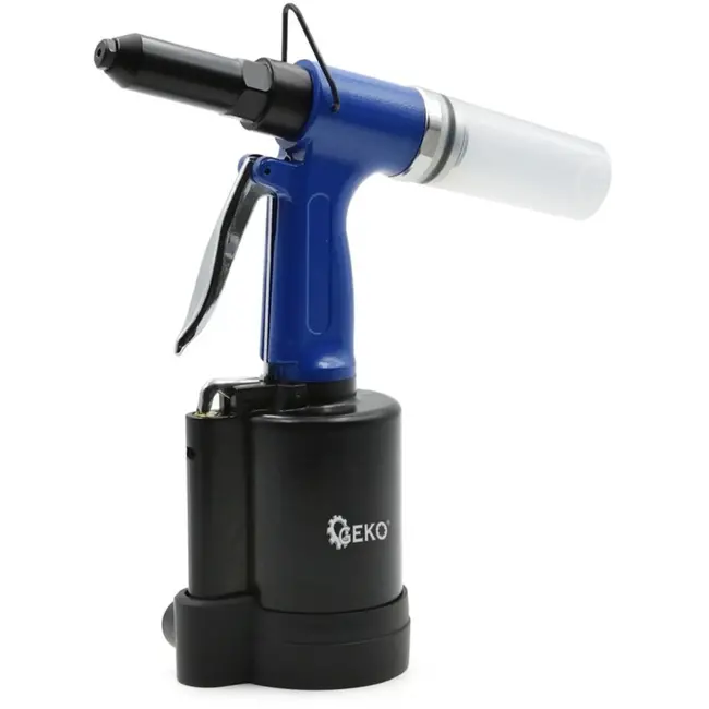 GEKO Pneumatische riveter - veelzijdig - 2,4-4,8 mm - met afvalcontainer