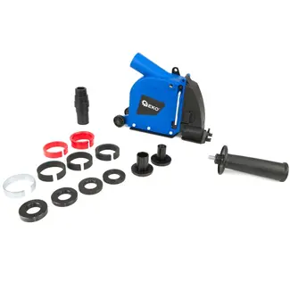 GEKO Stofkap voor haakse slijper - verstelbare diepte - 115/125 mm - met wieltjes