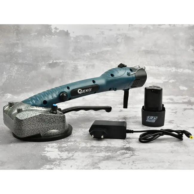 GEKO Draadloze tegelzuignap - verstelbare vibratie - 100x100 cm - incl. 2 batterijen