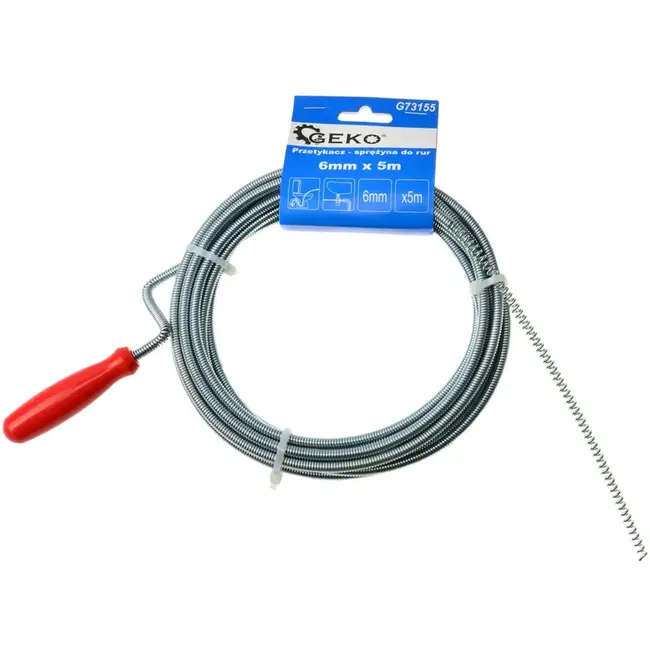 GEKO Flexibele afvoerontstopper - 6 mm diameter - 5 m lengte