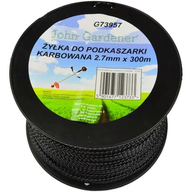 GEKO Nylon maaidraad - geribbeld - 2.7mm dikte - 300m lengte - hoge slijtvastheid