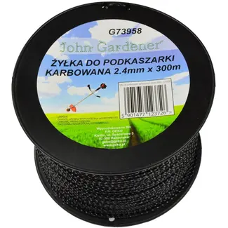 GEKO Nylon maaidraad - geribbeld - 2,4 mm - 300 m - hoge slijtvastheid
