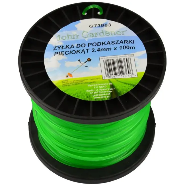 GEKO Nylon maaidraad - 2,4 mm - 100 m - Pentagonaal - Hoge slijtvastheid