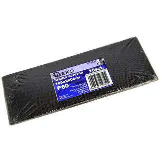 GEKO Schuurgaas - Siliconen Carbide - Waterdicht - 105x280 mm - Korrel 60 - 10 stuks