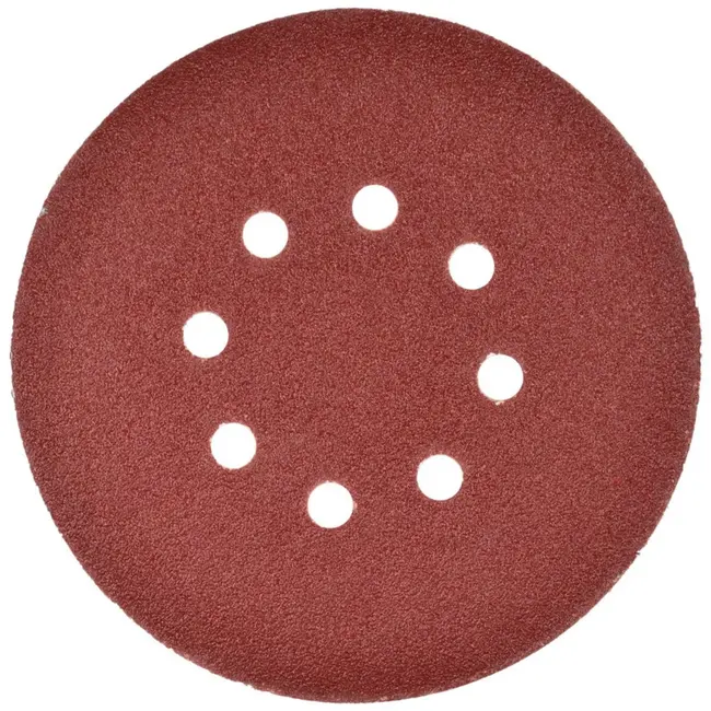 GEKO Schuurpapier 150 mm - Zelfklevend - 8 gaten - Korrel 60 - 50 stuks