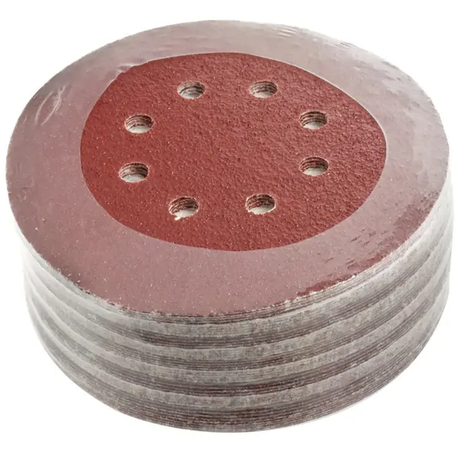 GEKO Schuurpapier 150 mm - Zelfklevend - 8 gaten - Korrel 60 - 50 stuks