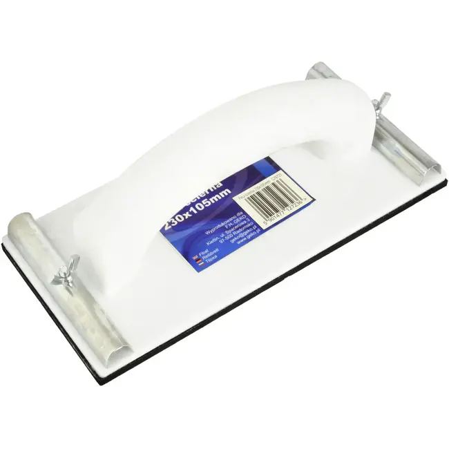 GEKO Handschuurblok - Metalen klemmen - Neopreen foam - 230x105 mm