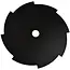 GEKO 8-tands mes voor bosmaaier - 255 mm diameter - 1,6 mm dikte - Max. 12000 tpm