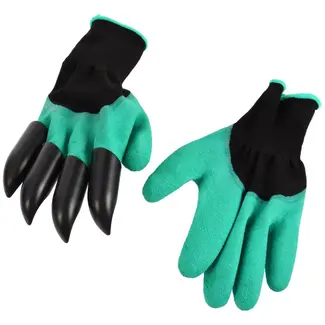 GEKO Tuinwerkhandschoenen met klauwen - Waterdicht latex - ABS klauwen - Universele maat