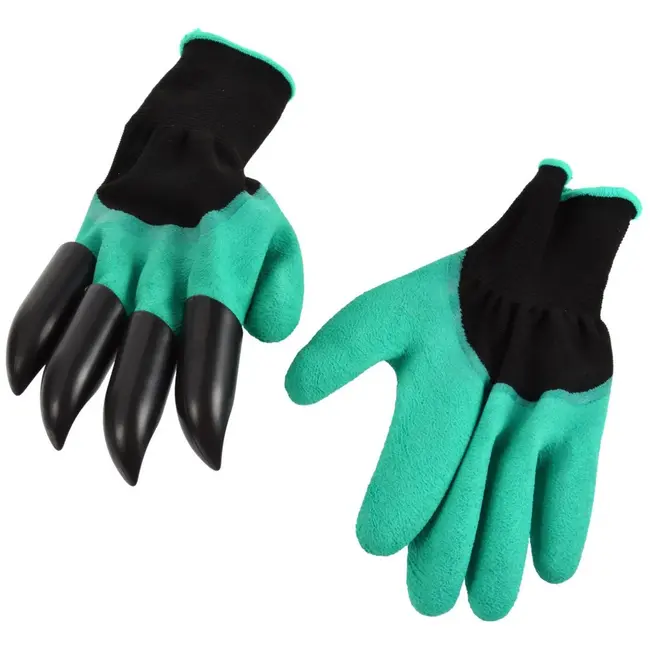 GEKO Tuinwerkhandschoenen met klauwen - Waterdicht latex - ABS klauwen - Universele maat