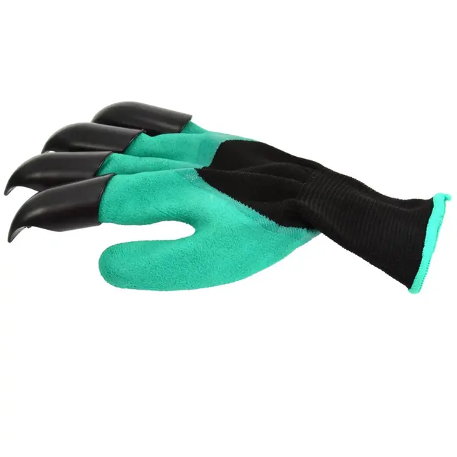 GEKO Tuinwerkhandschoenen met klauwen - Waterdicht latex - ABS klauwen - Universele maat