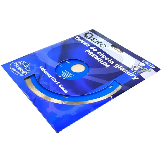 GEKO Diamantschijf - Microsegmenten - Voor Porselein en Keramiek - 180 mm