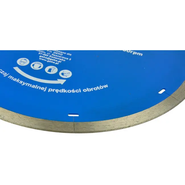 GEKO Diamantschijf - Microsegmenten - Voor Porselein en Keramiek - 180 mm