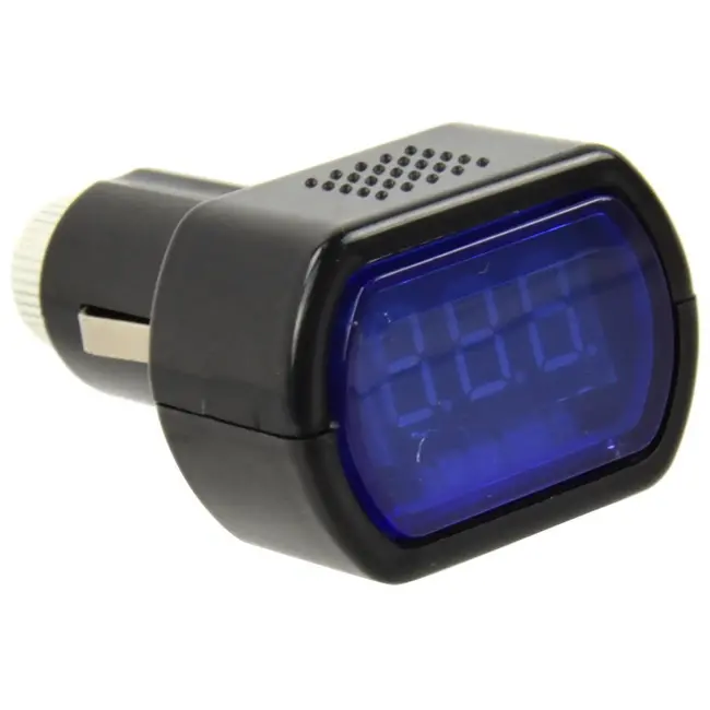 GEKO Spanningsmeter auto - 12V/24V - LSD display - Rood verlicht