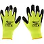 GEKO Winter werkhandschoenen - latex gecoat - isolerend - maat 9 - groen - 12 stuks