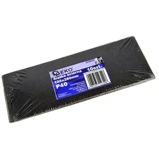 GEKO Schuurgaas - Siliconen Carbide - Waterbestendig - 105x280 mm - Korrel 40 - 10 stuks