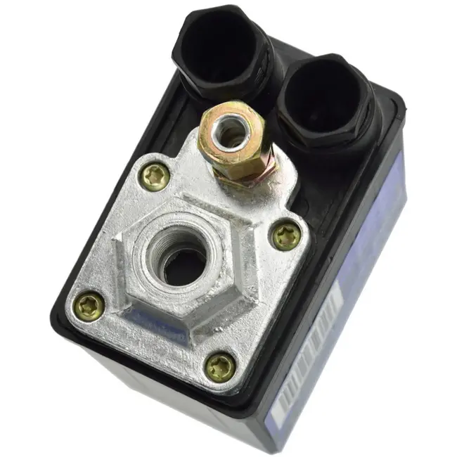 GEKO Drukschakelaar voor luchtcompressoren - Instelbaar - Max. 12 bar - 240V - 16A