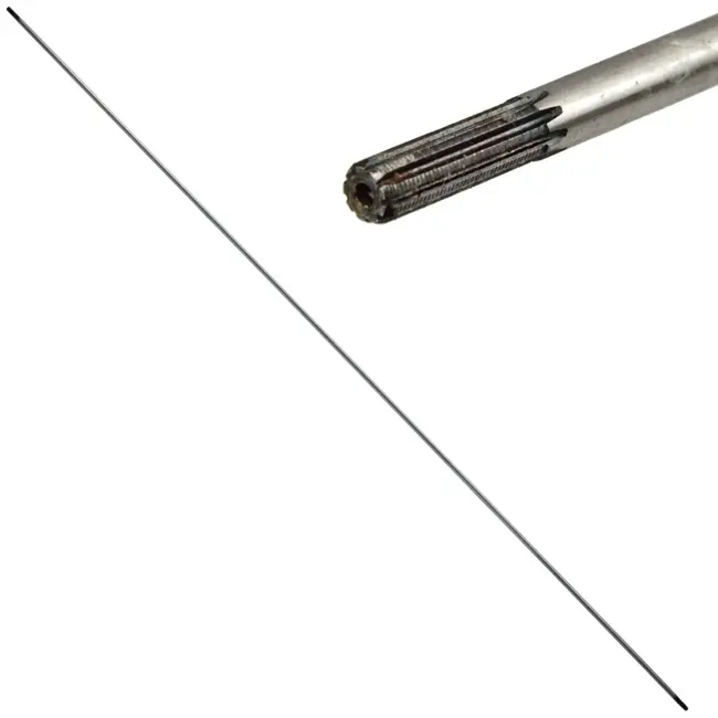 GEKO Aandrijfas - Versterkt staal - 9 tanden - 1530 mm - 8 mm diameter