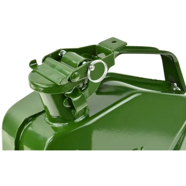 GEKO Verticale metalen jerrycan - 5L - olijfgroen - stevige constructie