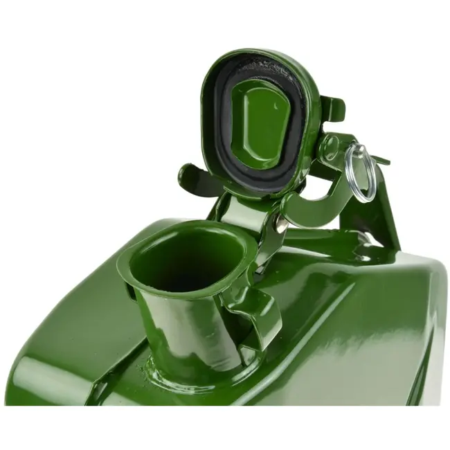 GEKO Verticale metalen jerrycan - 5L - olijfgroen - stevige constructie