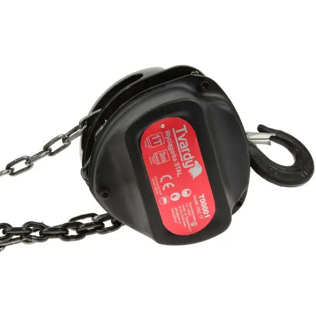 Tvardy Kettingtakel staal - 1000 kg - 3 m hijshoogte - G80 legering - lichtgewicht