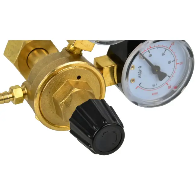 GEKO Argon/mix drukregelaar - 2 manometers - hoge capaciteit