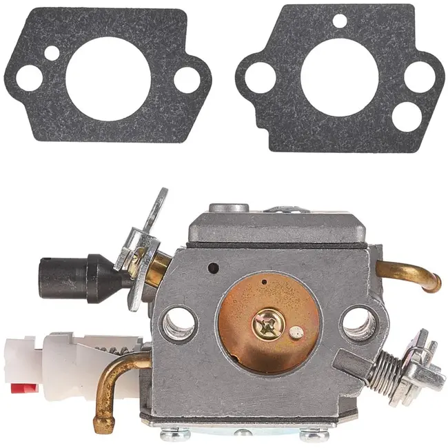 GEKO Carburateur - Geschikt voor 2 schroeven - Schroefmaat 30mm - Lengte 71mm - Inclusief pakkingen