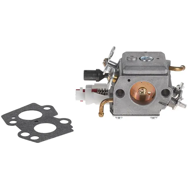 GEKO Carburateur - Geschikt voor 2 schroeven - Schroefmaat 30mm - Lengte 71mm - Inclusief pakkingen