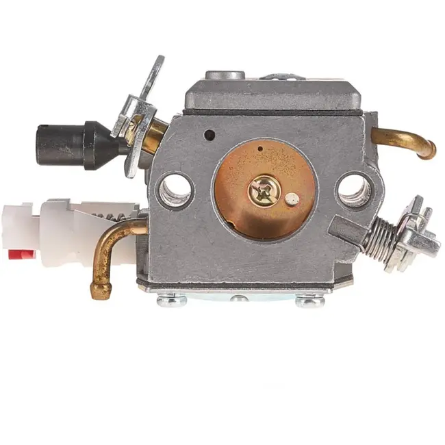 GEKO Carburateur - Geschikt voor 2 schroeven - Schroefmaat 30mm - Lengte 71mm - Inclusief pakkingen