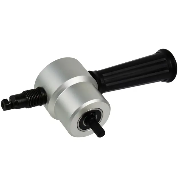 GEKO Metaalplaat snij-adaptor - 360° draaibaar - Geschikt voor elektrische boormachines