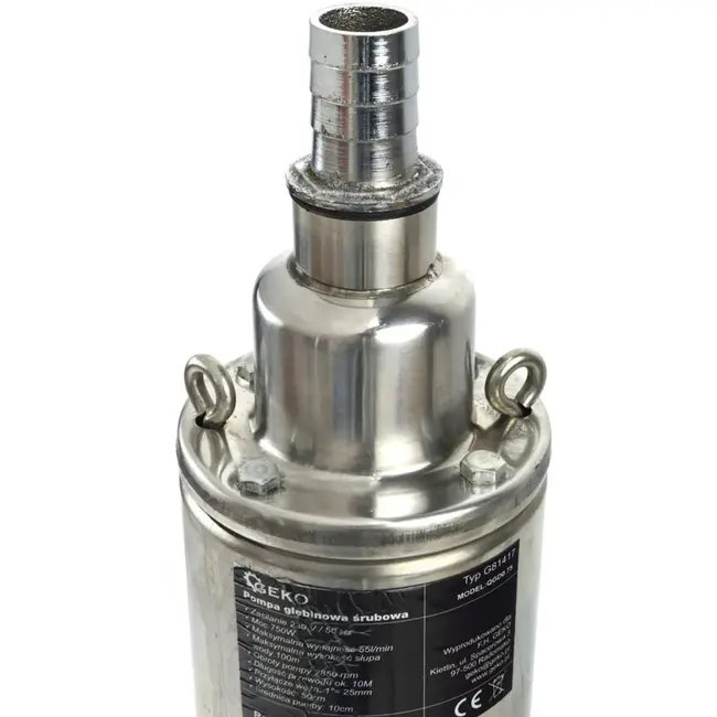 GEKO Diepwaterpomp - 750W - 55 l/min - 100 m hefhoogte - 10 m kabel - Compact ontwerp