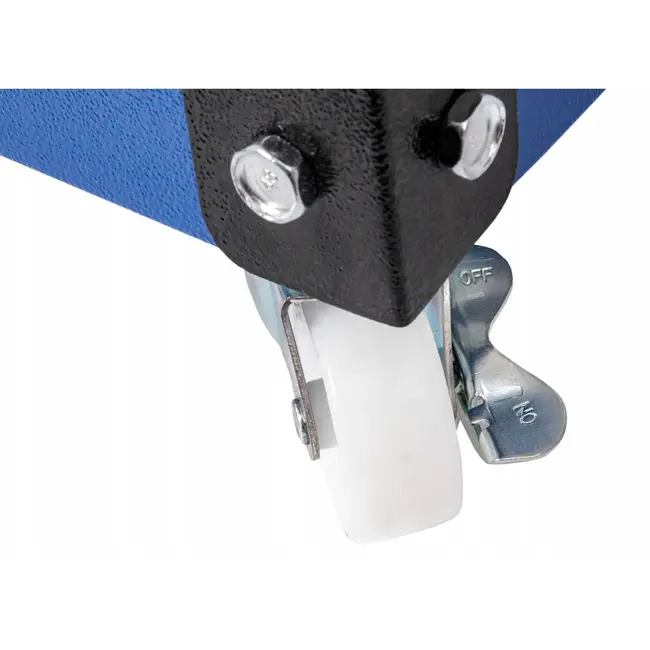 GEKO Trolley met 3 ruime planken - ergonomische handgreep - 4 wielen, 2 zwenkwielen met rem - 78,4 cm hoog