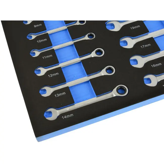 GEKO Ratelsteeksleutelset - 72-tands - 13-delig - 8-22 mm - Chroom Vanadium