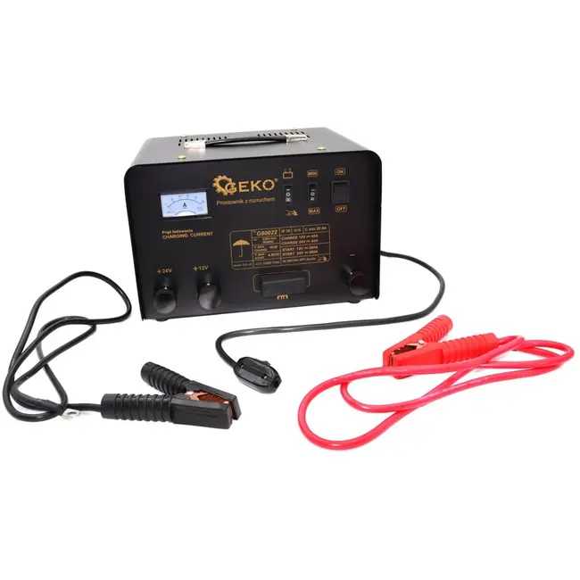 GEKO Acculader - 12/24V - 200A - Ergonomische handgreep - Voor voertuigen 20-400 Ah