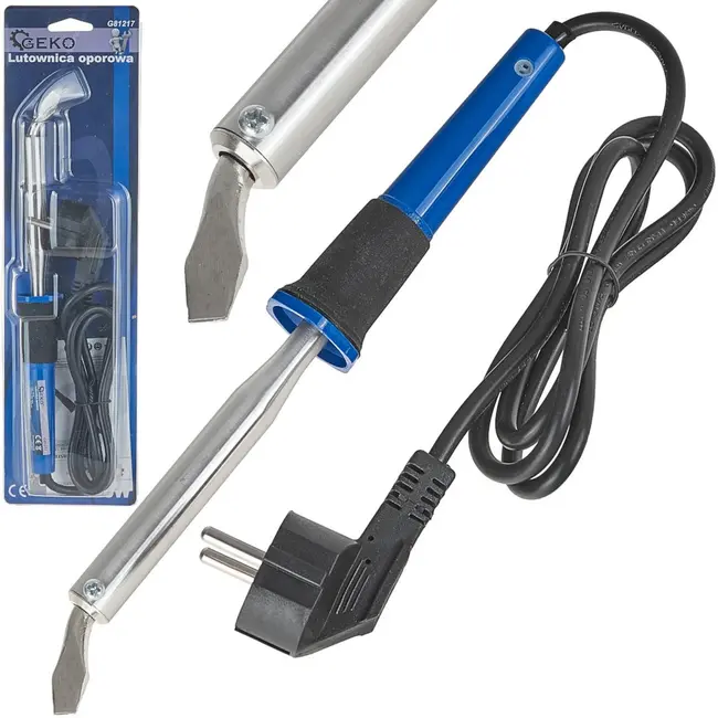 GEKO Soldeerpistool 100W - Gebogen Punt - Rubberen Grip - 500°C