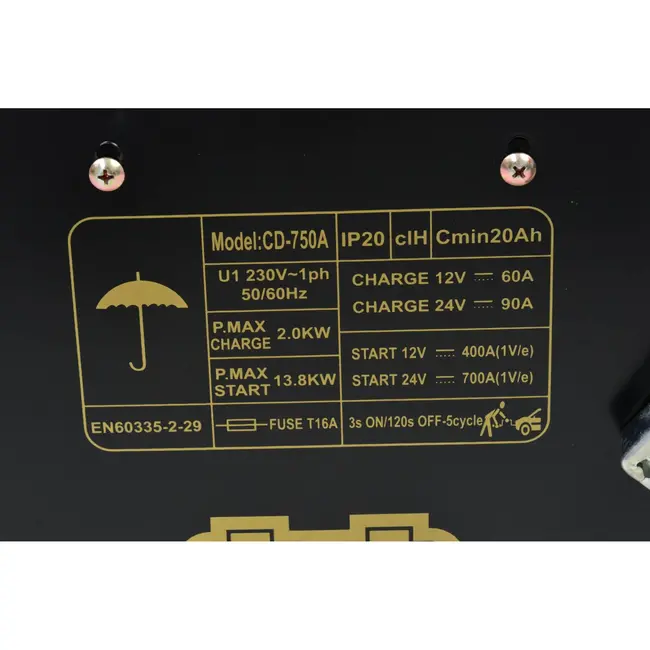 GEKO Acculader - Snel laden - LCD display - 12V/24V - 20-1550Ah