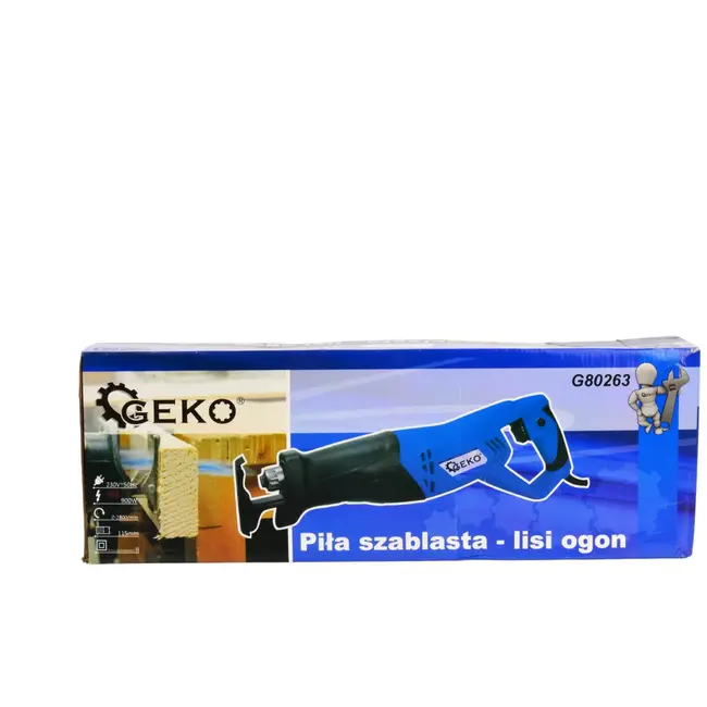 GEKO Reciprozaag - 900W - Variabele Snelheid - Ergonomische Greep - 115 mm Snijdiepte