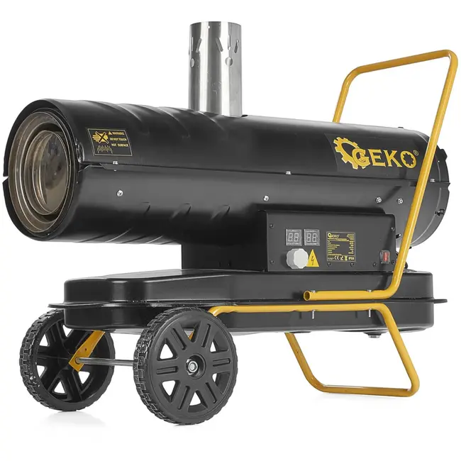 GEKO Indirecte oliegestookte heater - 25kW - mobiel met thermostaat en oververhittingsbeveiliging