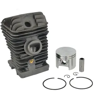 GEKO Cylinder en zuigerset - 44,7 mm - Inclusief pin en ringen - Voor kettingzaag