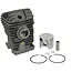 GEKO Cylinder en zuigerset - 44,7 mm - Inclusief pin en ringen - Voor kettingzaag