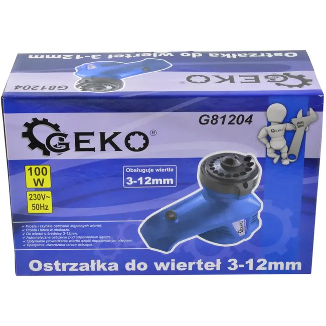 GEKO Elektrische boorbitslijper - 100W motor - Voor 3-12mm bits - Precisiegeleiding