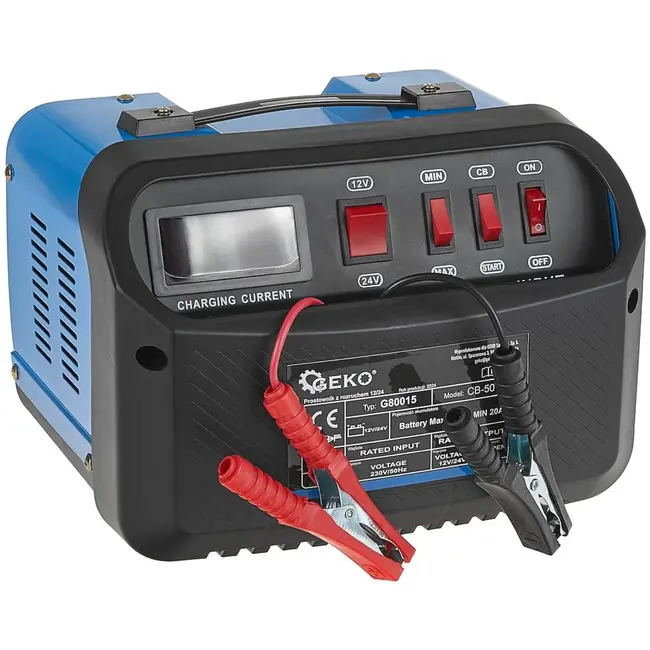 GEKO Acculader met Jumpstart - 12/24V - 20-380Ah - Robuust en Veilig