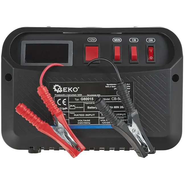 GEKO Acculader met Jumpstart - 12/24V - 20-380Ah - Robuust en Veilig