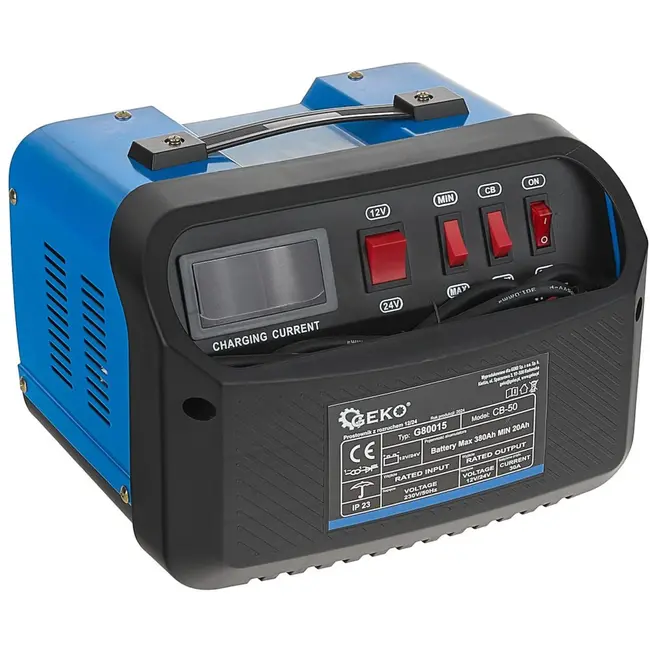 GEKO Acculader met Jumpstart - 12/24V - 20-380Ah - Robuust en Veilig