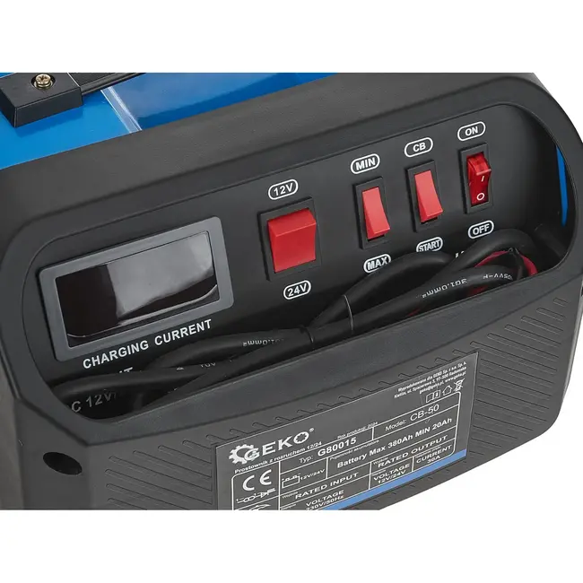 GEKO Acculader met Jumpstart - 12/24V - 20-380Ah - Robuust en Veilig