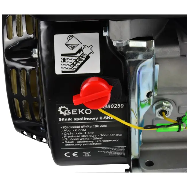 GEKO Krachtige benzinemotor - 6.5PK - 196cc - Luchtgekoeld - Voor diverse machines