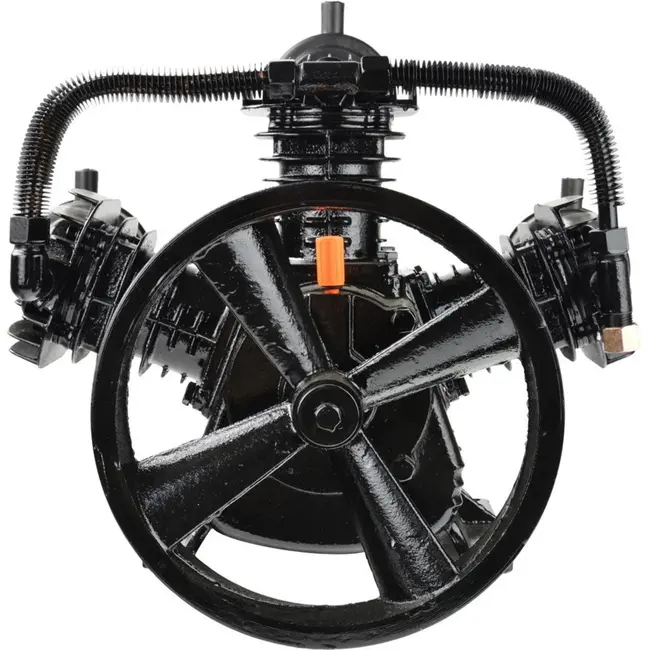GEKO Compressorpomp 3-cilinder 5,5 PK - Oliegesmeerd met gietijzeren cilinders en poeliewiel